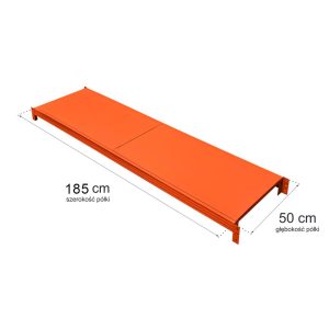 Półka do regału magazynowego Mega-M FORTIS LIGHT L-185 cm G-50 cm