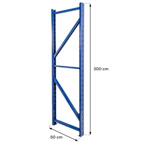 Rama Mega-M FORTIS LIGHT H-200 cm G-50 cm półkowa niebieska