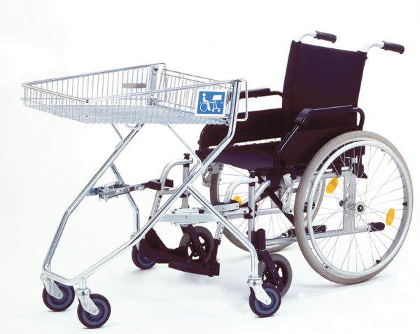 Wózek sklepowy dla inwalidy