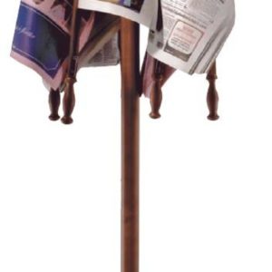 Drewniany stojak na gazety