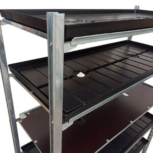 Taca na wodę z zaworem czarna